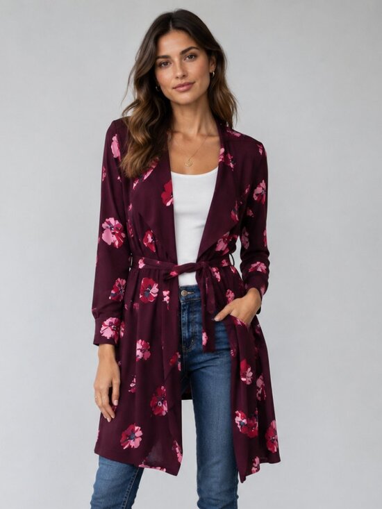 Maison Cinqcent Jackets & Blazers - Maison Cinqcent 500 Floral Duster Jacket